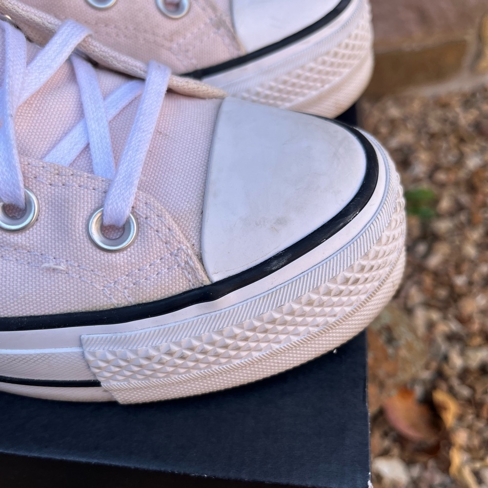 Converse Classic High-Top Platform Canvas Sneakers - Pink - Sz 7 - Picture 12 of 15